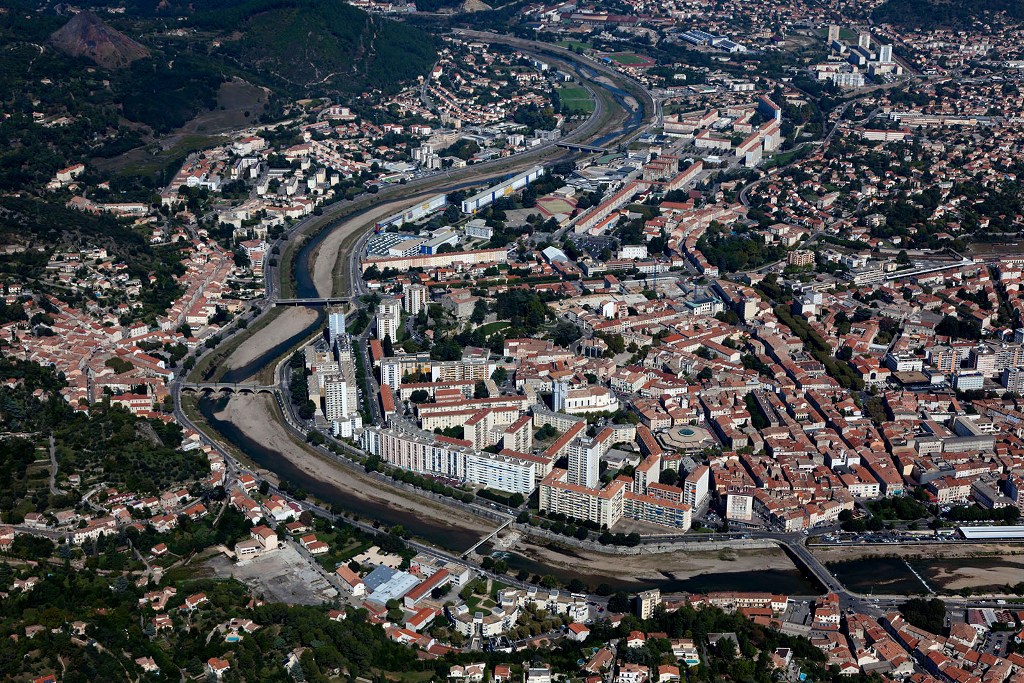 Alés vue du ciel 