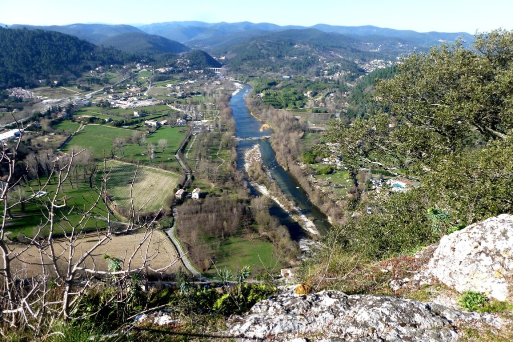 Anduze montée de la bau 