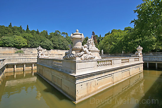 Les jardins de la fontaine à Nîmes