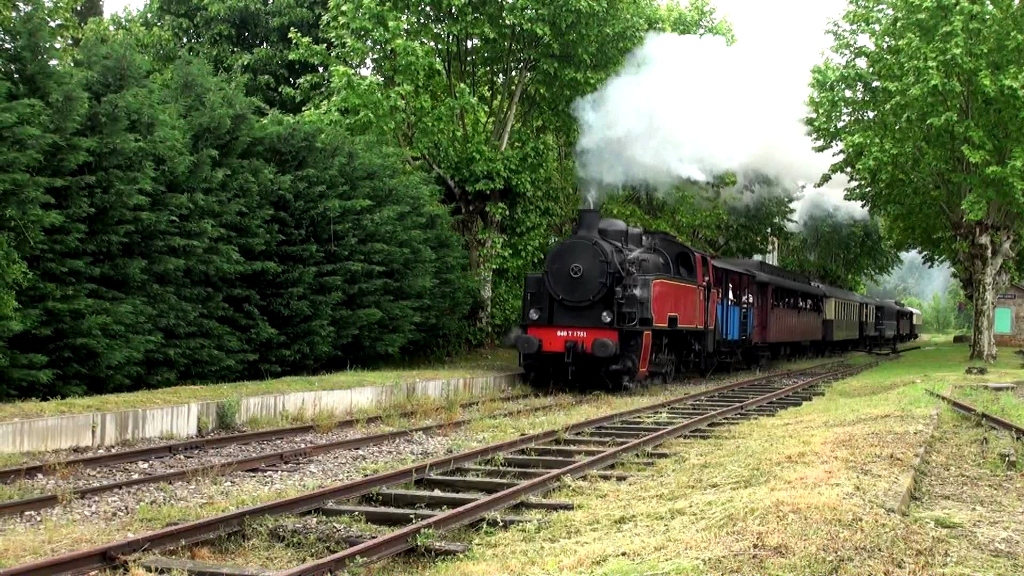 le petit train à vapeur d'Anduze