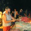 Grillades lors de l'apéro accueil des vacanciers.