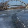 Le pont de Lezan par grand froid