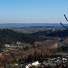 Vue du chateau de Tornac du rocher  d'Anduze