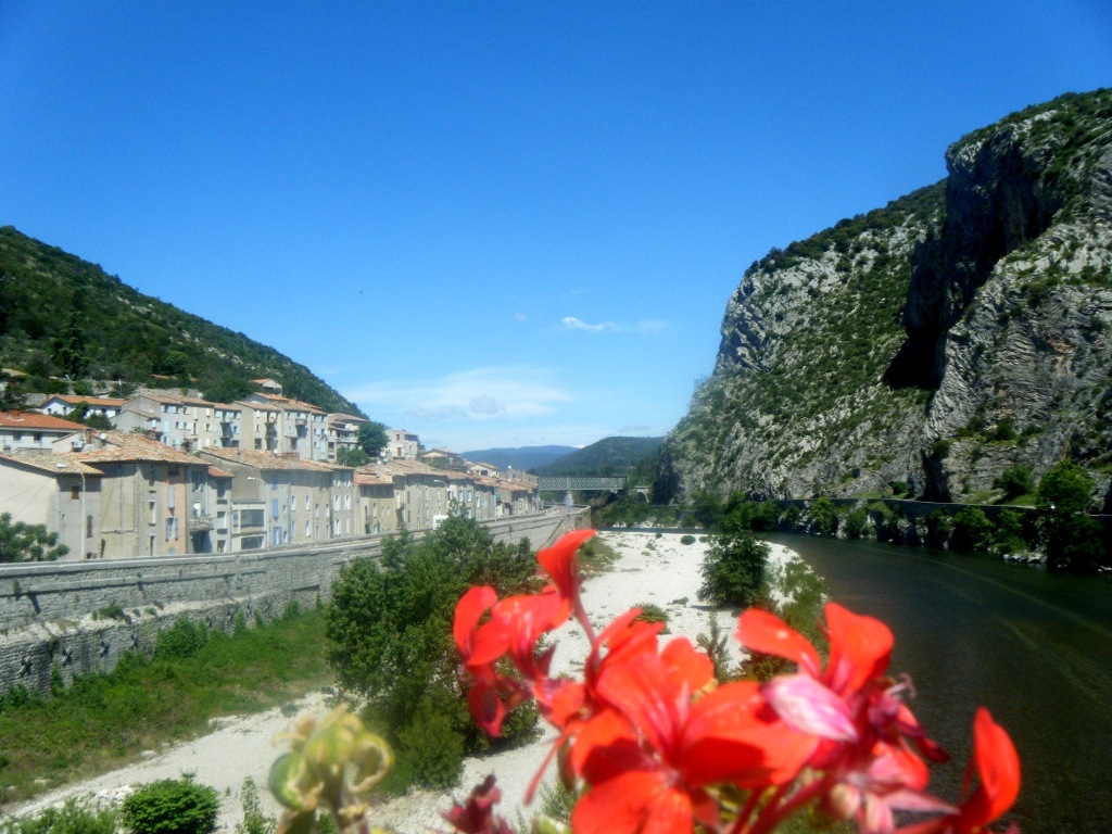 Vue du Gardon d'Anduze du pont 